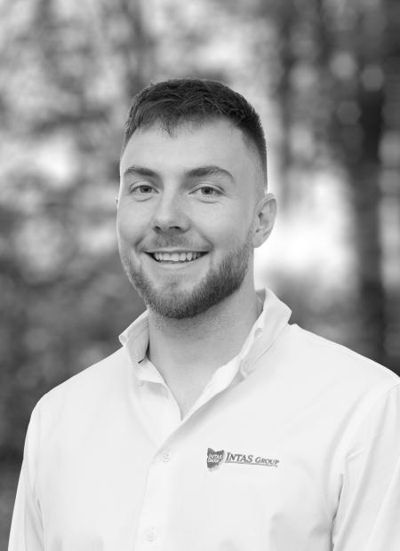 Intas insurance services staff lachlan headshot bw