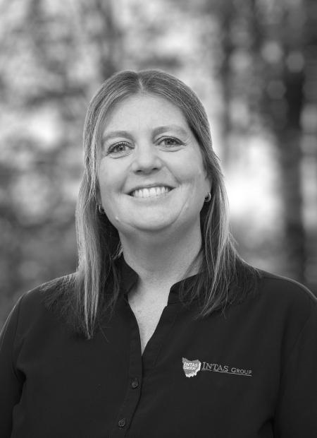 Intas insurance services staff michelle headshot bw